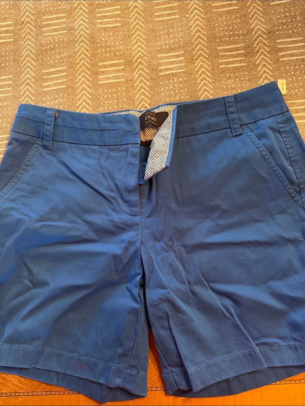 J CREW Blue Chino Shorts Size 8